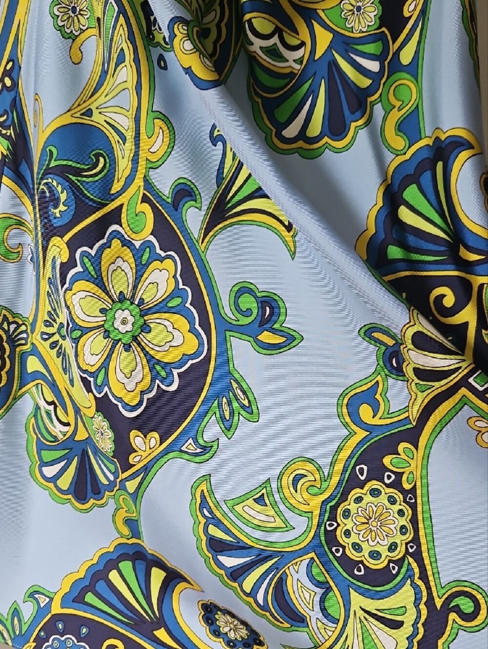 Banana Republic Light Blue Paisley Midi Dress